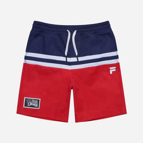 Fila Biella Beach Boy's Shorts - Red,NZ 428-65813